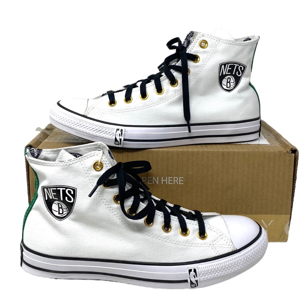 Converse Ctas High Top Canvas White Women's Size Sneakers Custom 172289C-WTBLGR